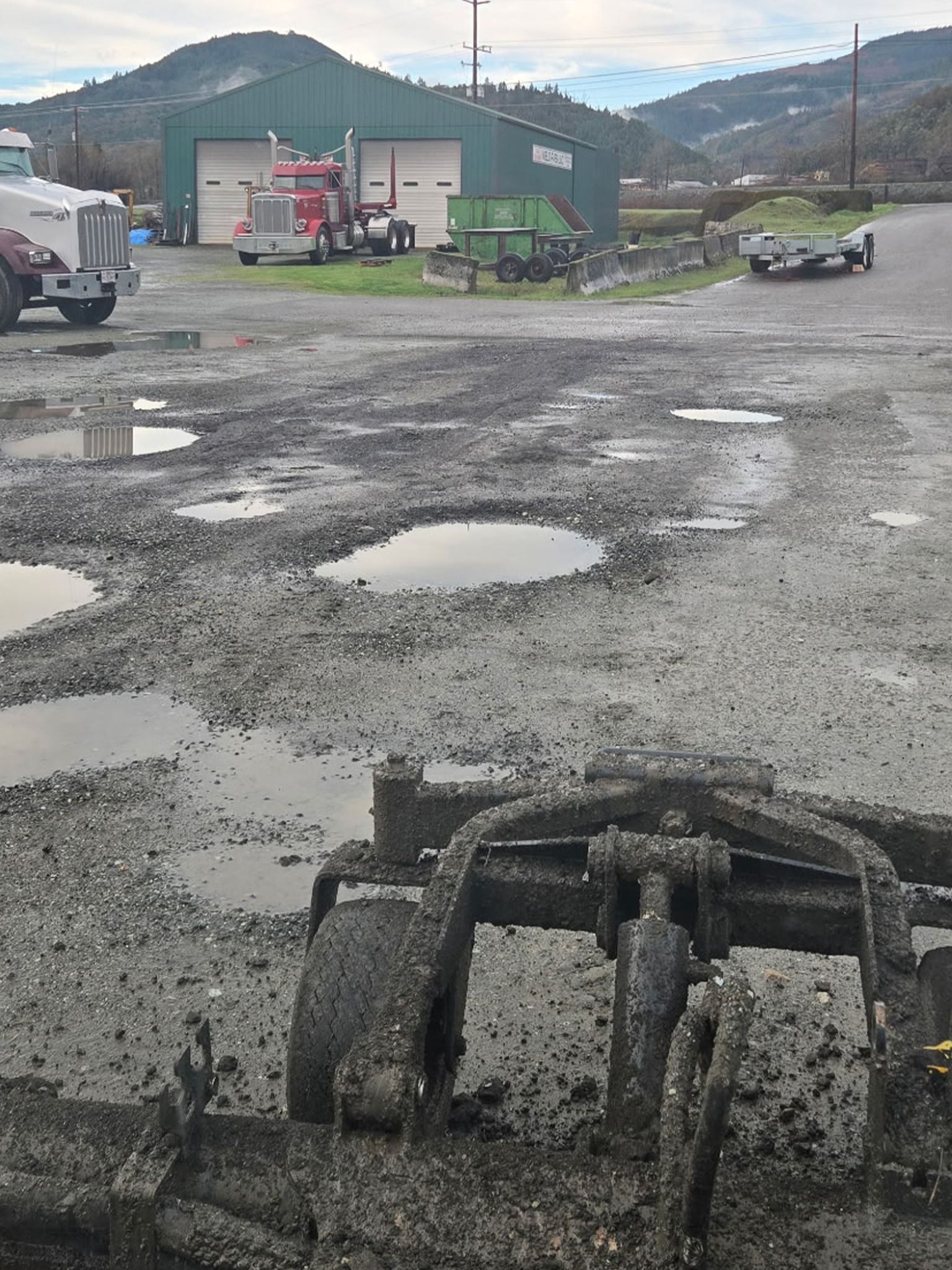 Uneven commercial lot in Winston before prep