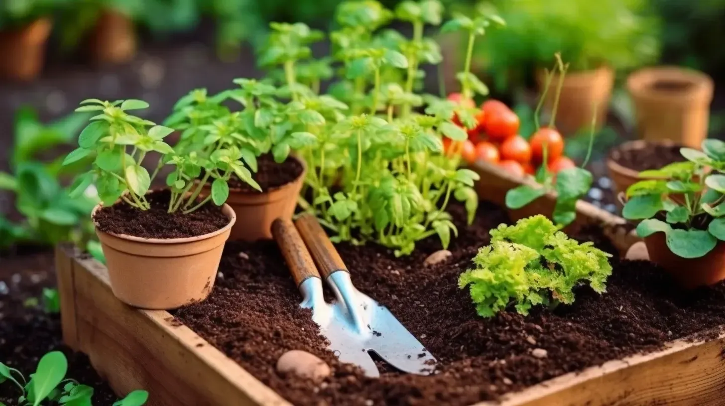 Healthy planter box illustrating soil performance